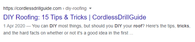 roofing google ad title example