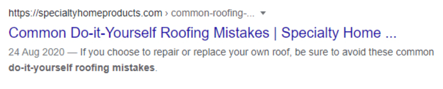 roofing google ad meta description example
