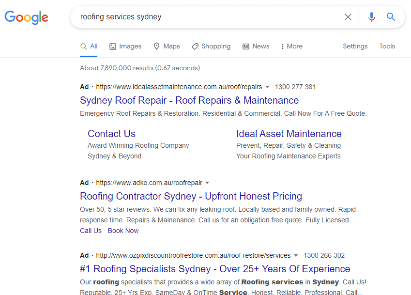 how google ads look like