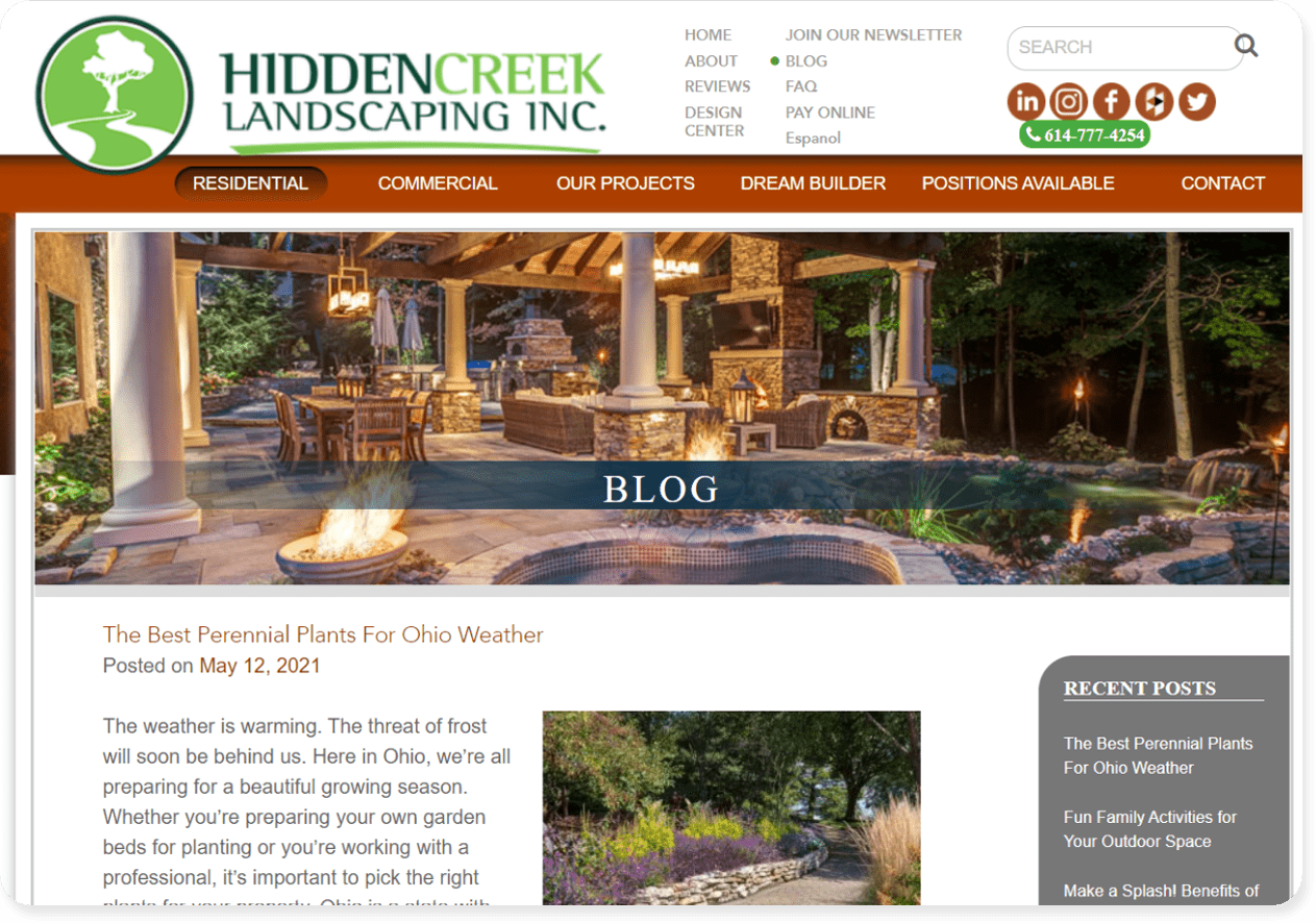 Hidden Creek Landscaping blog