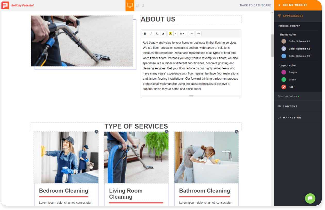 cleaning company extra images