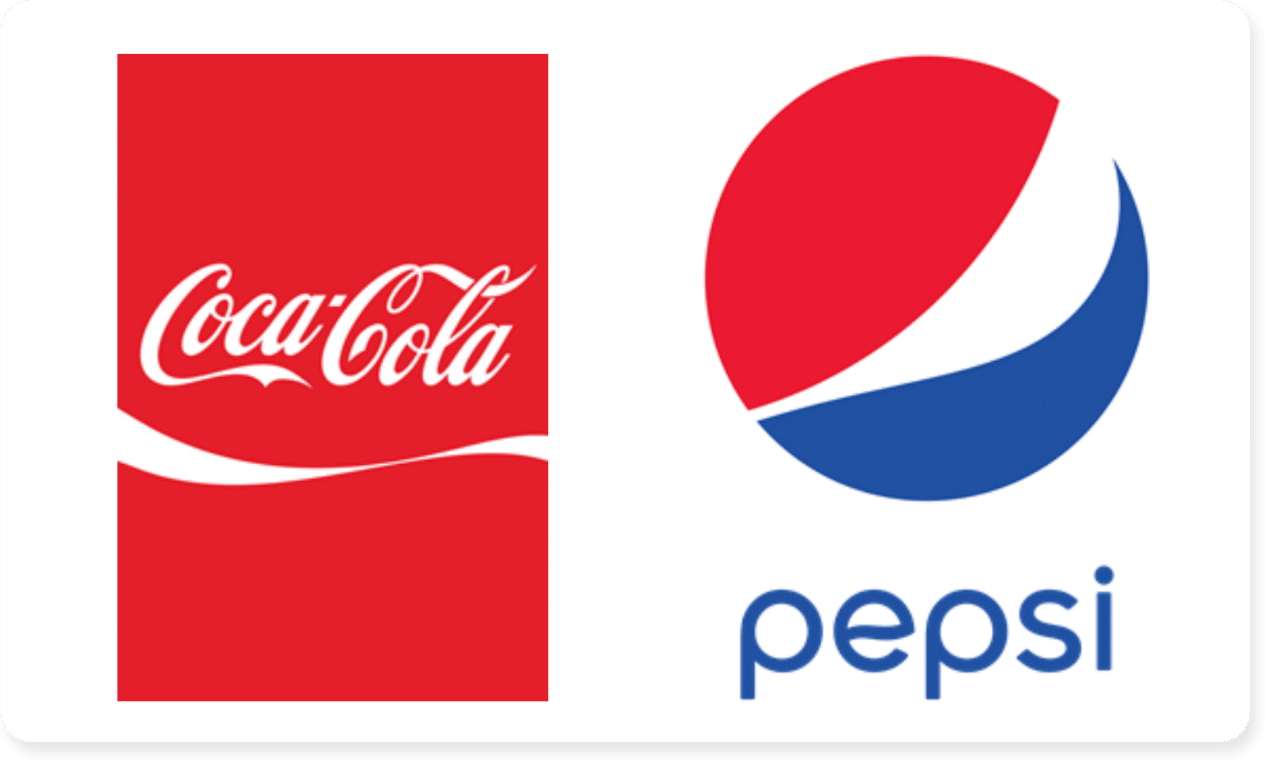 coca cola and pepsi logo