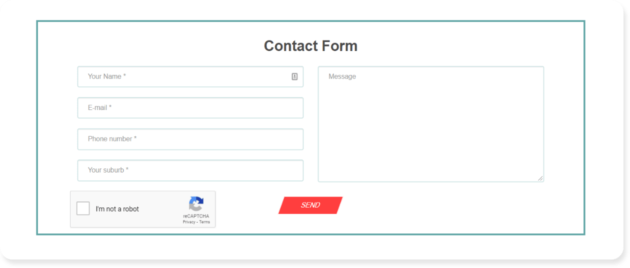 contact form