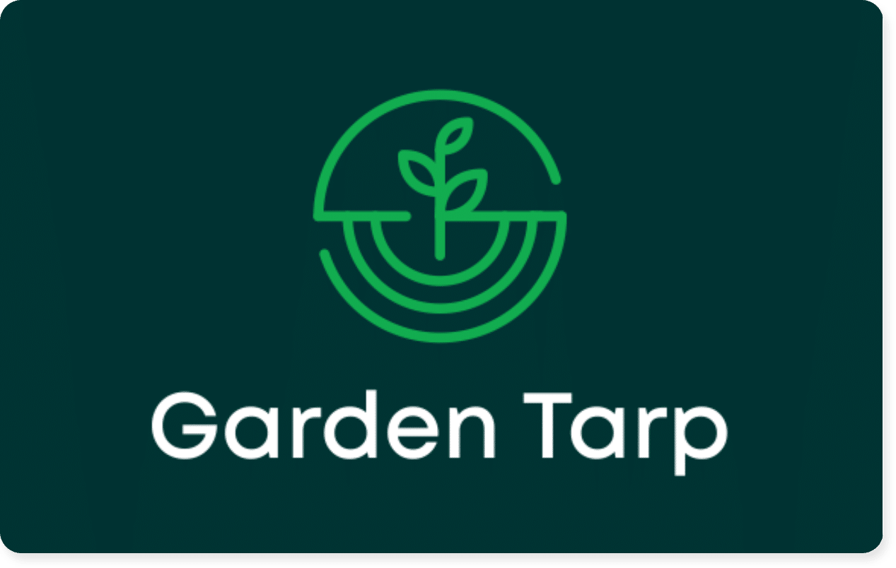 garden tarp landscaping logo example