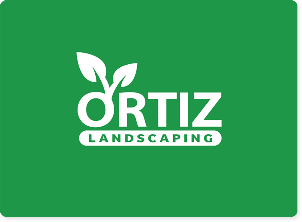 ortiz landscaping logo example