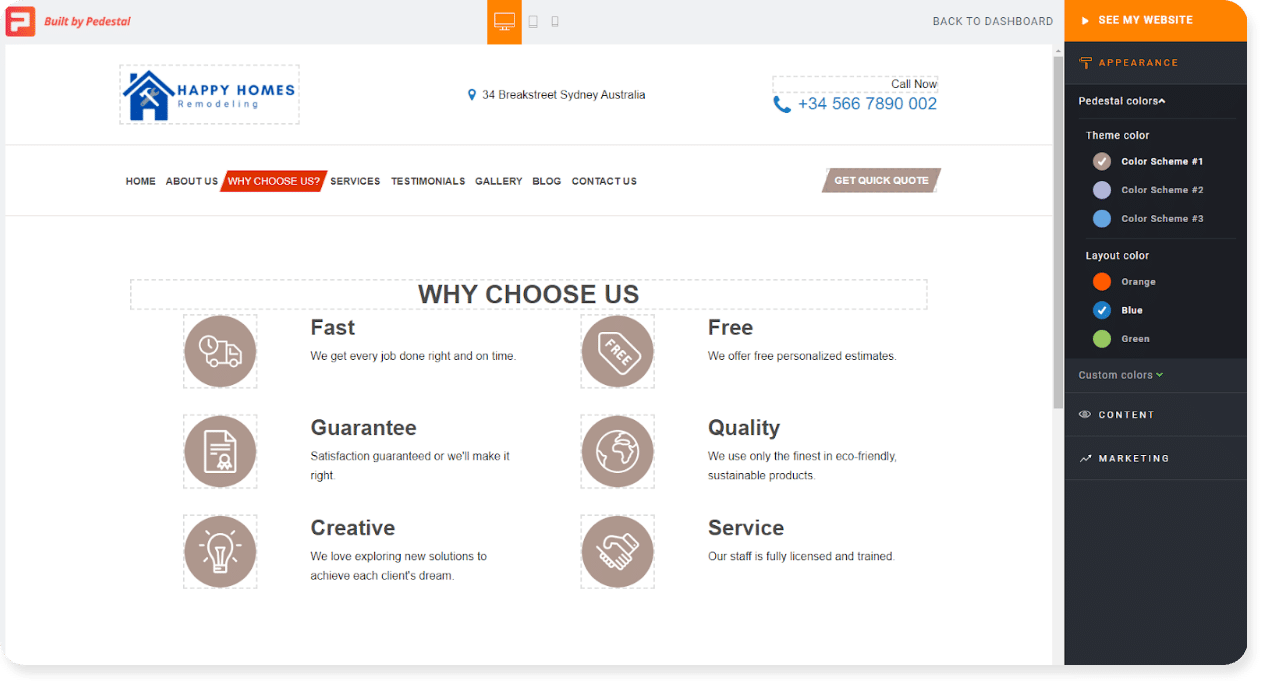why choose us page