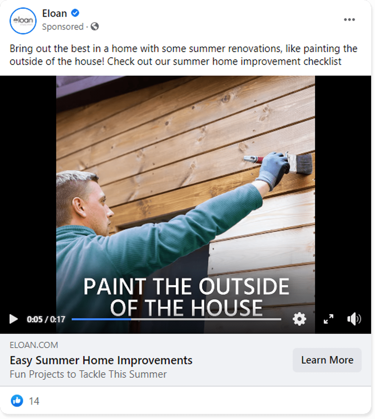 home improvement fb ad example