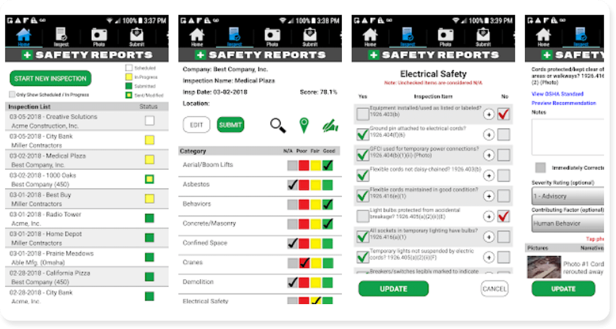 Safety Reports Inspection App